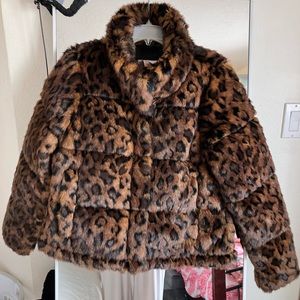 Abercrombie fur puffer size M